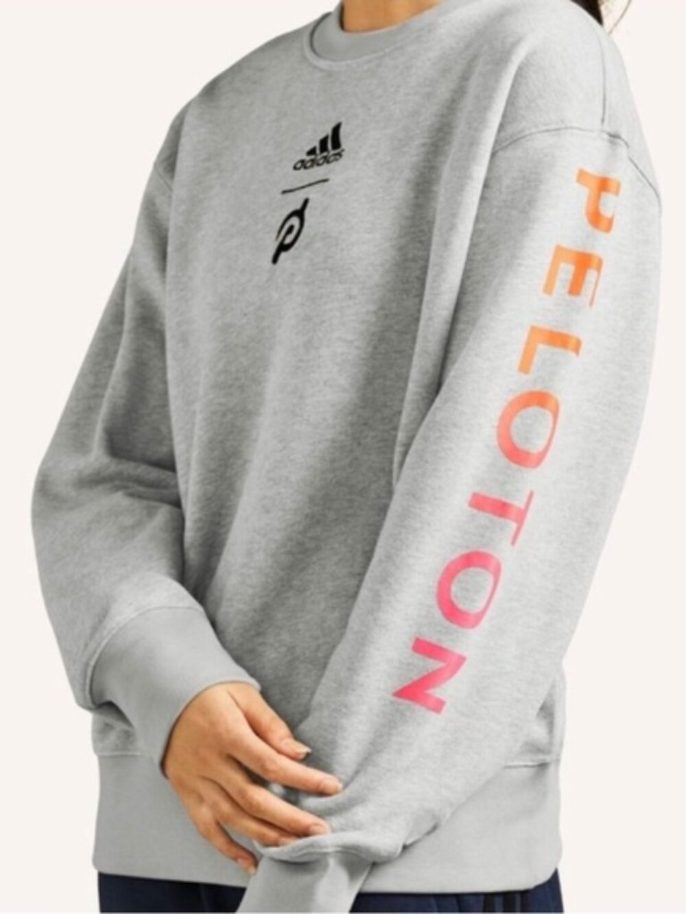 Peloton x adidas Grey Crewneck